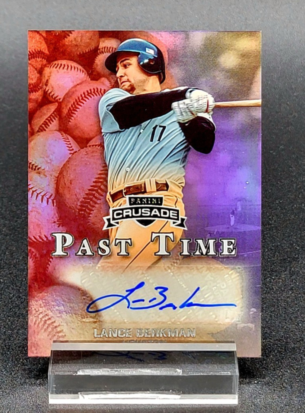 2025 Lance Berkman Crusade Auto "Past Time" Houston Astros Texas HOF SP